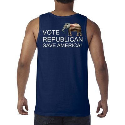 Vote Republican Save America Front and Back Tank Top