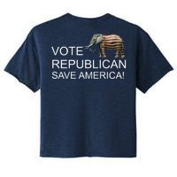 Vote Republican Save America Front and Back Women's Crop Top Tee