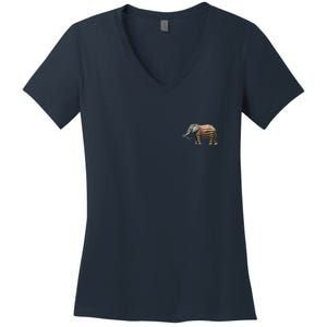 Vote Republican Save America Front and Back Women's V-Neck T-Shirt