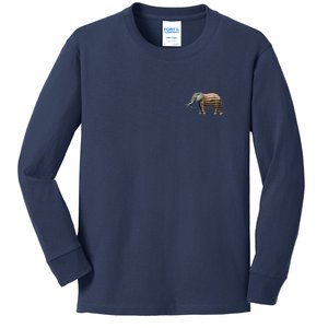 Vote Republican Save America Front and Back Kids Long Sleeve Shirt