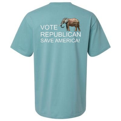 Vote Republican Save America Front and Back Sueded Cloud Jersey T-Shirt