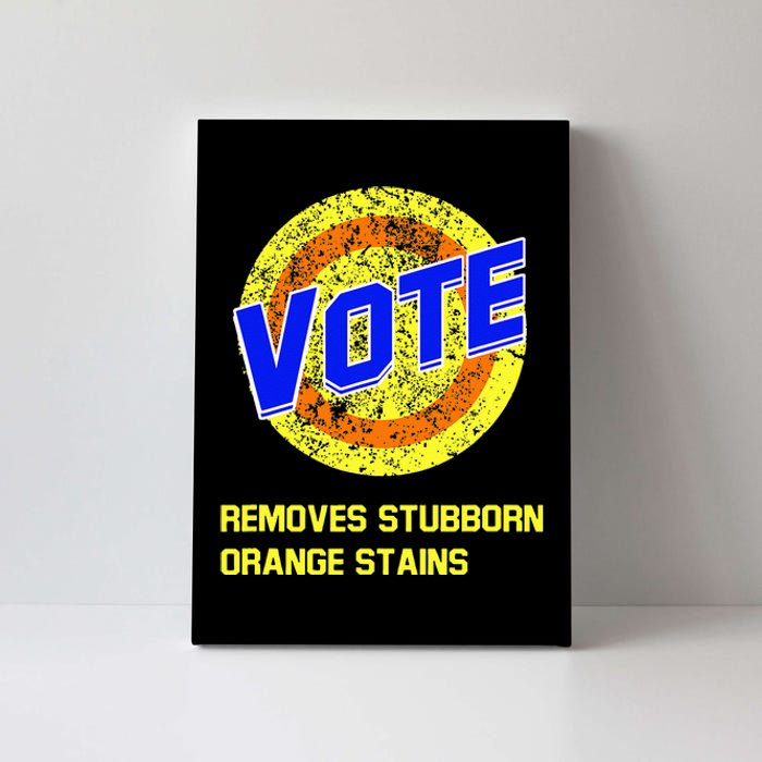 Vote Removes Stubborn Orange Stains Canvas