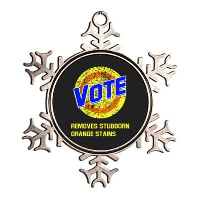 Vote Removes Stubborn Orange Stains Metallic Star Ornament