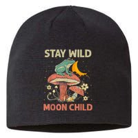 Vintage Retro Stay Wild Moon Child Frog Mushroom Hippie Sustainable Beanie