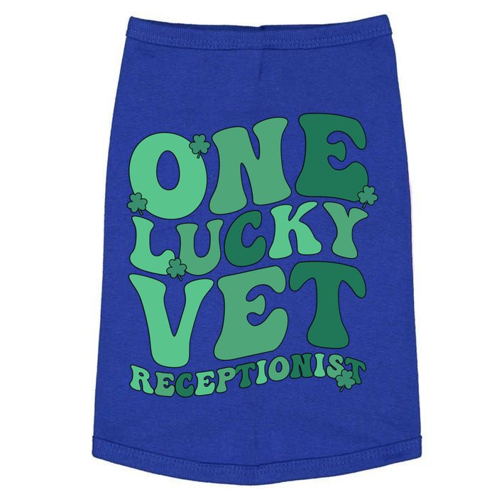 Vet Receptionist St Patricks Day Veterinarian Receptionist Gift Doggie Tank