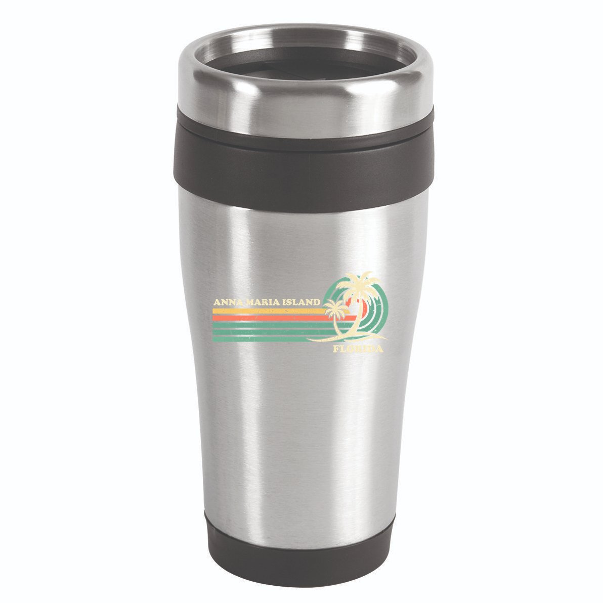 Vintage Retro Summer Vacation Florida Anna Maria Island Cool Gift 16oz Travel Tumbler