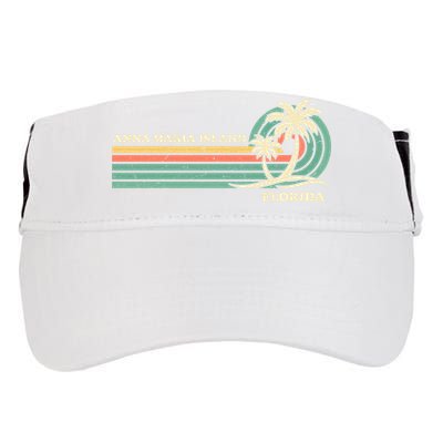 Vintage Retro Summer Vacation Florida Anna Maria Island Cool Gift Adult Drive Performance Visor