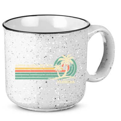 Vintage Retro Summer Vacation Florida Anna Maria Island Cool Gift 15oz Campfire Ceramic Mug