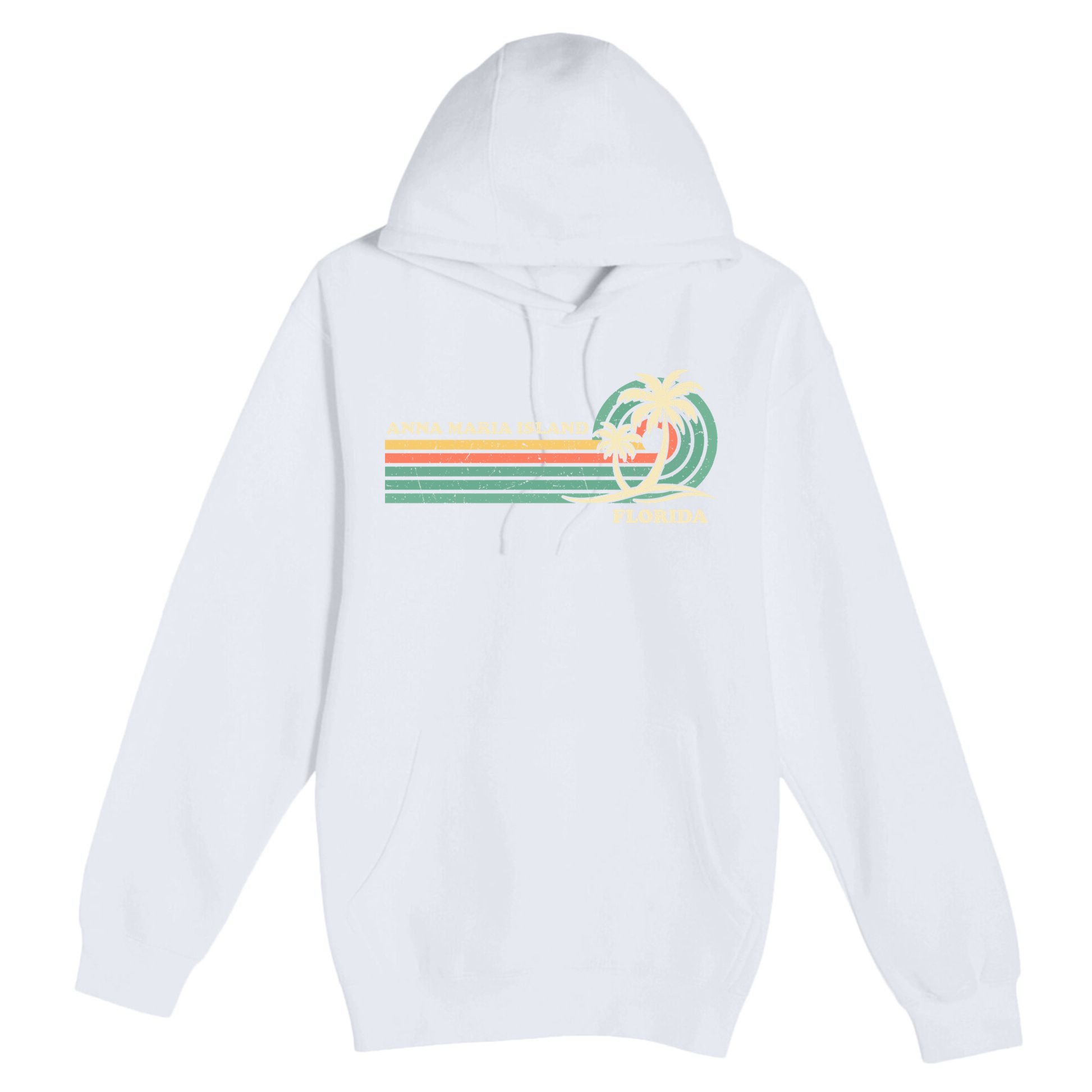 Vintage Retro Summer Vacation Florida Anna Maria Island Cool Gift Premium Pullover Hoodie