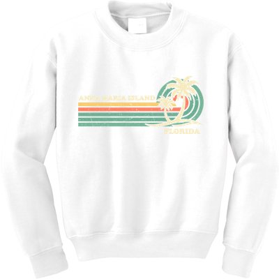 Vintage Retro Summer Vacation Florida Anna Maria Island Cool Gift Kids Sweatshirt