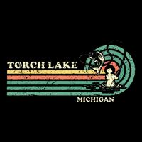 Vintage Retro Summer Fishing Michigan Torch Lake Backpack