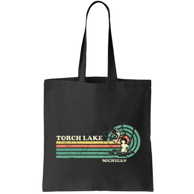 Vintage Retro Summer Fishing Michigan Torch Lake Bag