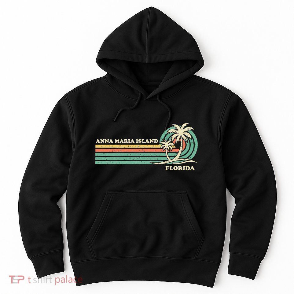 Vintage Retro Summer Vacation Florida Anna Maria Island Hoodie