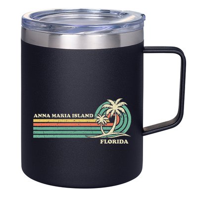 Vintage Retro Summer Vacation Florida Anna Maria Island 12oz Stainless Steel Coffee Mug
