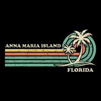 Vintage Retro Summer Vacation Florida Anna Maria Island Womens Tank Top