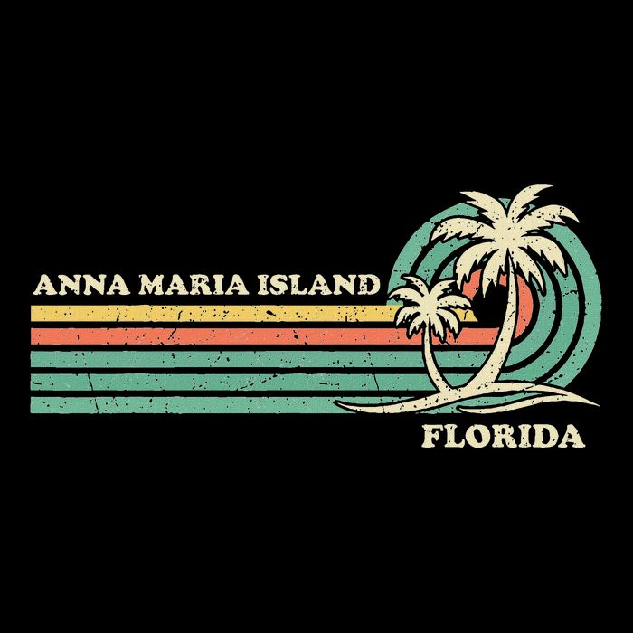 Vintage Retro Summer Vacation Florida Anna Maria Island Womens Tank Top