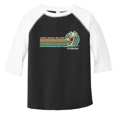 Vintage Retro Summer Vacation Florida Anna Maria Island Toddler Fine Jersey T-Shirt