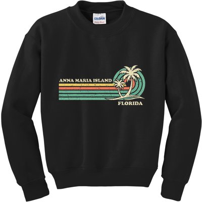 Vintage Retro Summer Vacation Florida Anna Maria Island Kids Sweatshirt