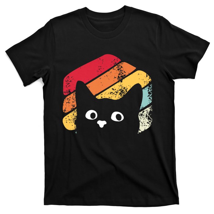 Vintage Retro Style Black Cat Lover Funny T-Shirt