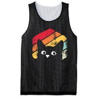 Vintage Retro Style Black Cat Lover Funny Mesh Reversible Basketball Jersey Tank