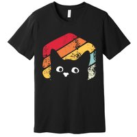 Vintage Retro Style Black Cat Lover Funny Premium T-Shirt