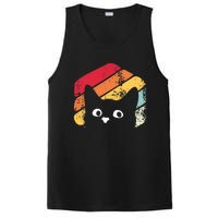 Vintage Retro Style Black Cat Lover Funny PosiCharge Competitor Tank