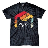 Vintage Retro Style Black Cat Lover Funny Tie-Dye T-Shirt