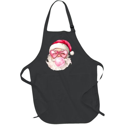 Vintage Retro Santa Christmas Gum Sunglasses Full-Length Apron With Pockets