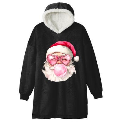 Vintage Retro Santa Christmas Gum Sunglasses Hooded Wearable Blanket