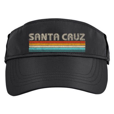 Vintage Retro Santa Cruz California Souvenir Santa Cruz Adult Drive Performance Visor