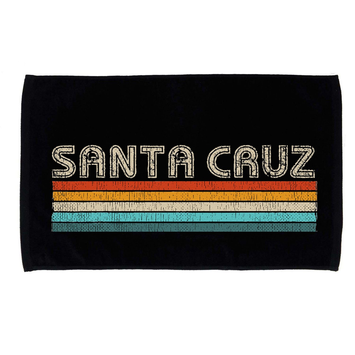 Vintage Retro Santa Cruz California Souvenir Santa Cruz Microfiber Hand Towel