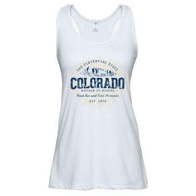 Vintage Retro Style Colorado Sweatshirt.png Ladies Essential Flowy Tank