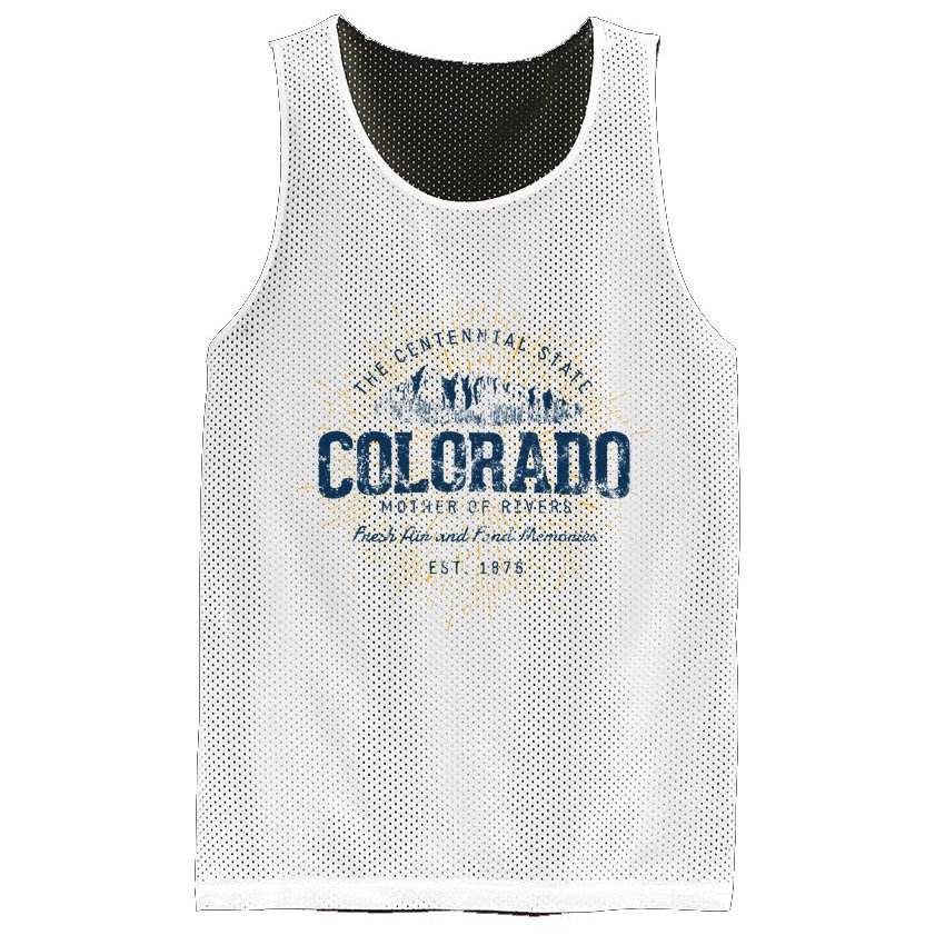 Vintage Retro Style Colorado Sweatshirt.png Mesh Reversible Basketball Jersey Tank