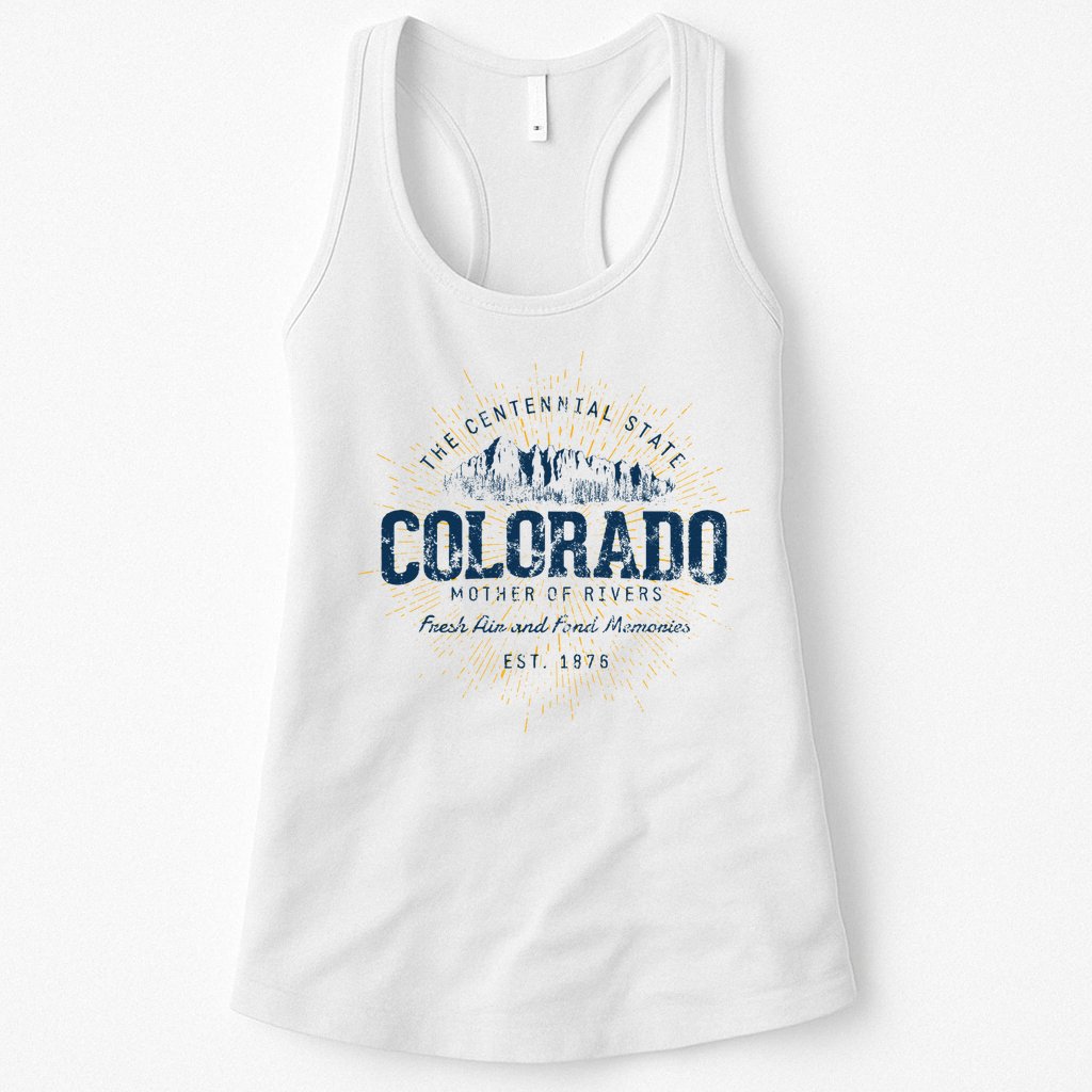 Vintage Retro Style Colorado Sweatshirt.png Womens Tank Top