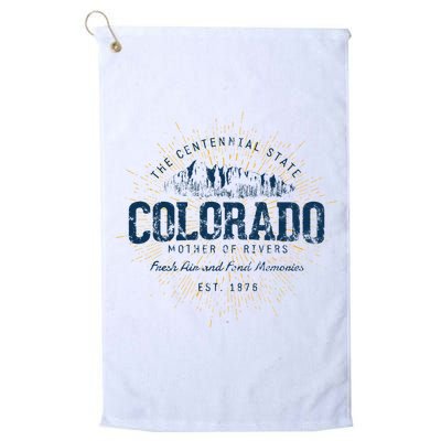 Vintage Retro Style Colorado Sweatshirt.png Golf Towel