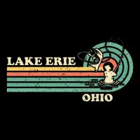 Vintage Retro Summer Fishing Ohio Erie Lake Cooling Performance Crew T-Shirt