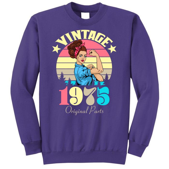 Vintage Rosie The Riveter 1975 Original Parts 50th Birthday Sweatshirt