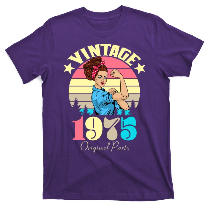 Vintage Rosie The Riveter 1975 Original Parts 50th Birthday T-Shirt