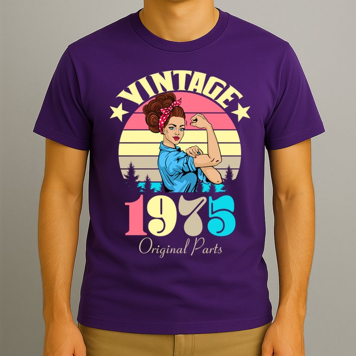 Vintage Rosie The Riveter 1975 Original Parts 50th Birthday T-Shirt