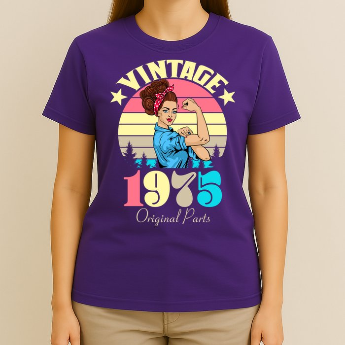 Vintage Rosie The Riveter 1975 Original Parts 50th Birthday T-Shirt