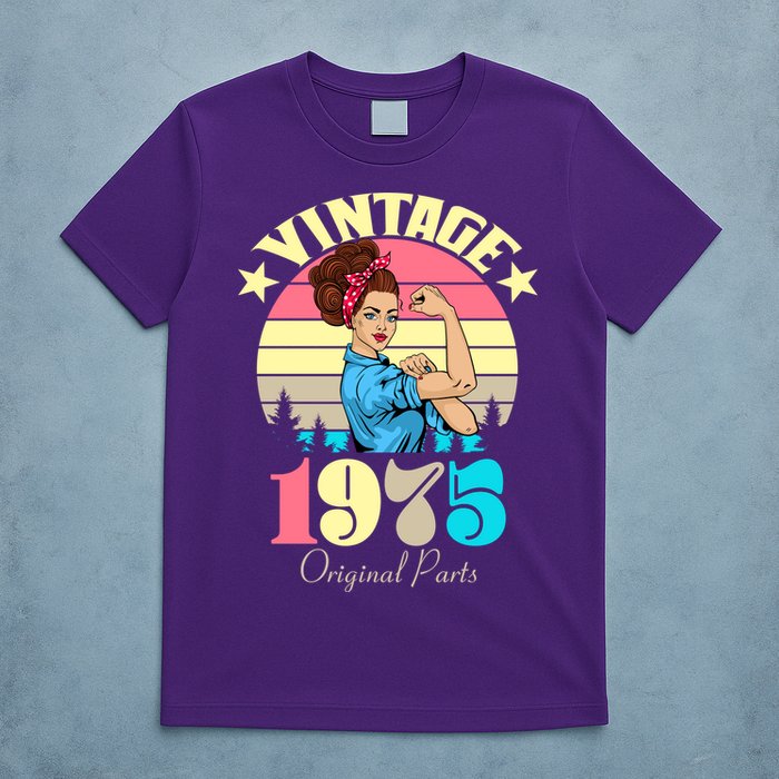 Vintage Rosie The Riveter 1975 Original Parts 50th Birthday T-Shirt