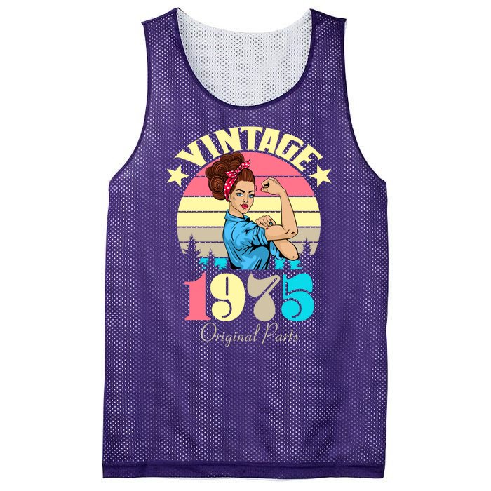 Vintage Rosie The Riveter 1975 Original Parts 50th Birthday Mesh Reversible Basketball Jersey Tank