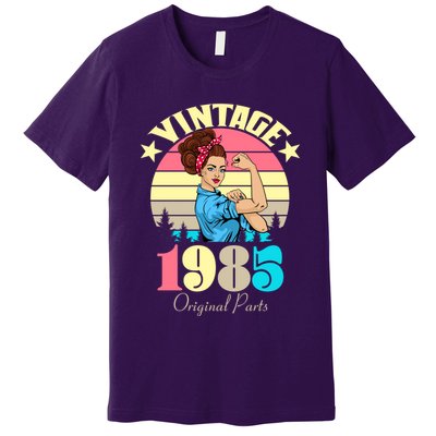 Vintage Rosie The Riveter 1985 Original Parts 40th Birthday Premium T-Shirt