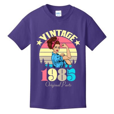 Vintage Rosie The Riveter 1985 Original Parts 40th Birthday Kids T-Shirt