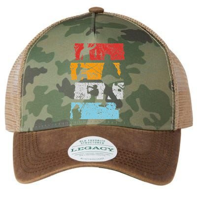 Vintage Retro Trout aquatic Bait Pond saltwater freshwater Legacy Tie Dye Trucker Hat
