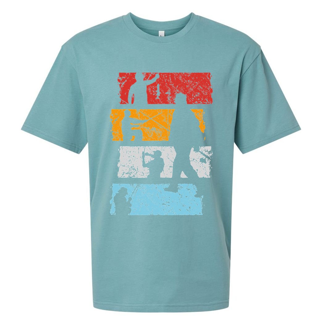 Vintage Retro Trout aquatic Bait Pond saltwater freshwater Sueded Cloud Jersey T-Shirt