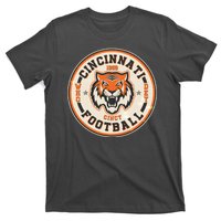 Vintage Roaring Tiger Football Logo Emblem T-Shirt