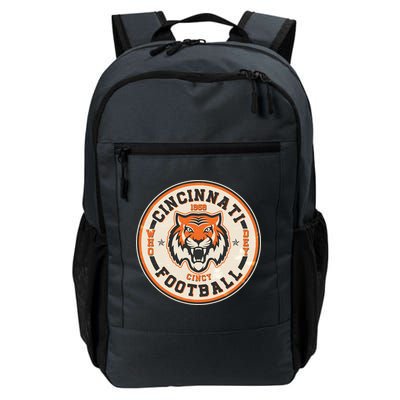 Vintage Roaring Tiger Football Logo Emblem Backpack