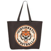 Vintage Roaring Tiger Football Logo Emblem 25L Jumbo Tote