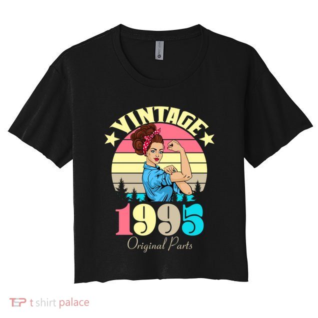Vintage Rosie The Riveter 1995 Original Parts 30th Birthday Crop Top